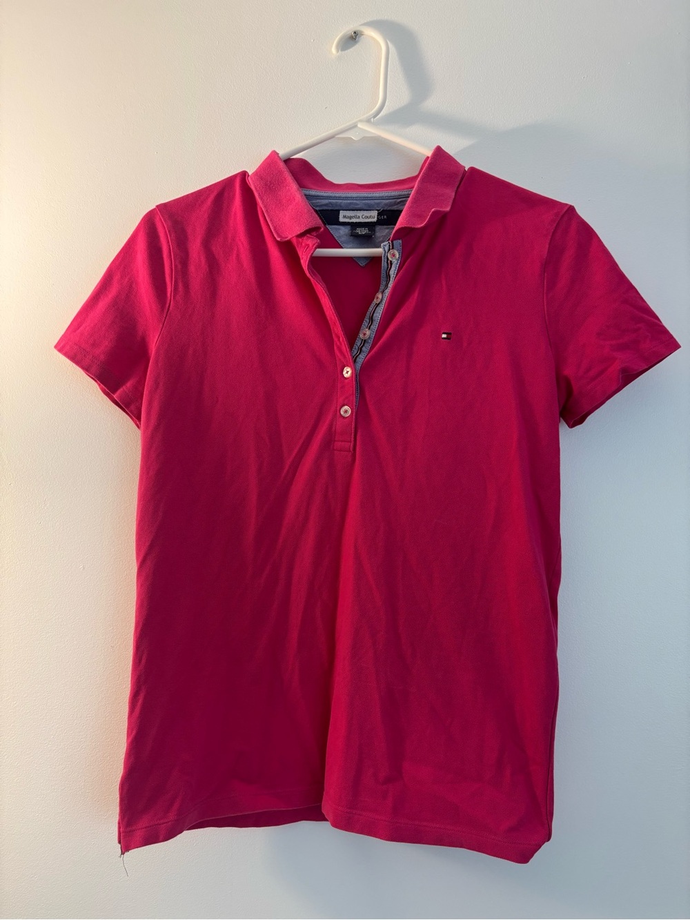 Tommy Hilfiger Women’s Magenta Polo Shirt